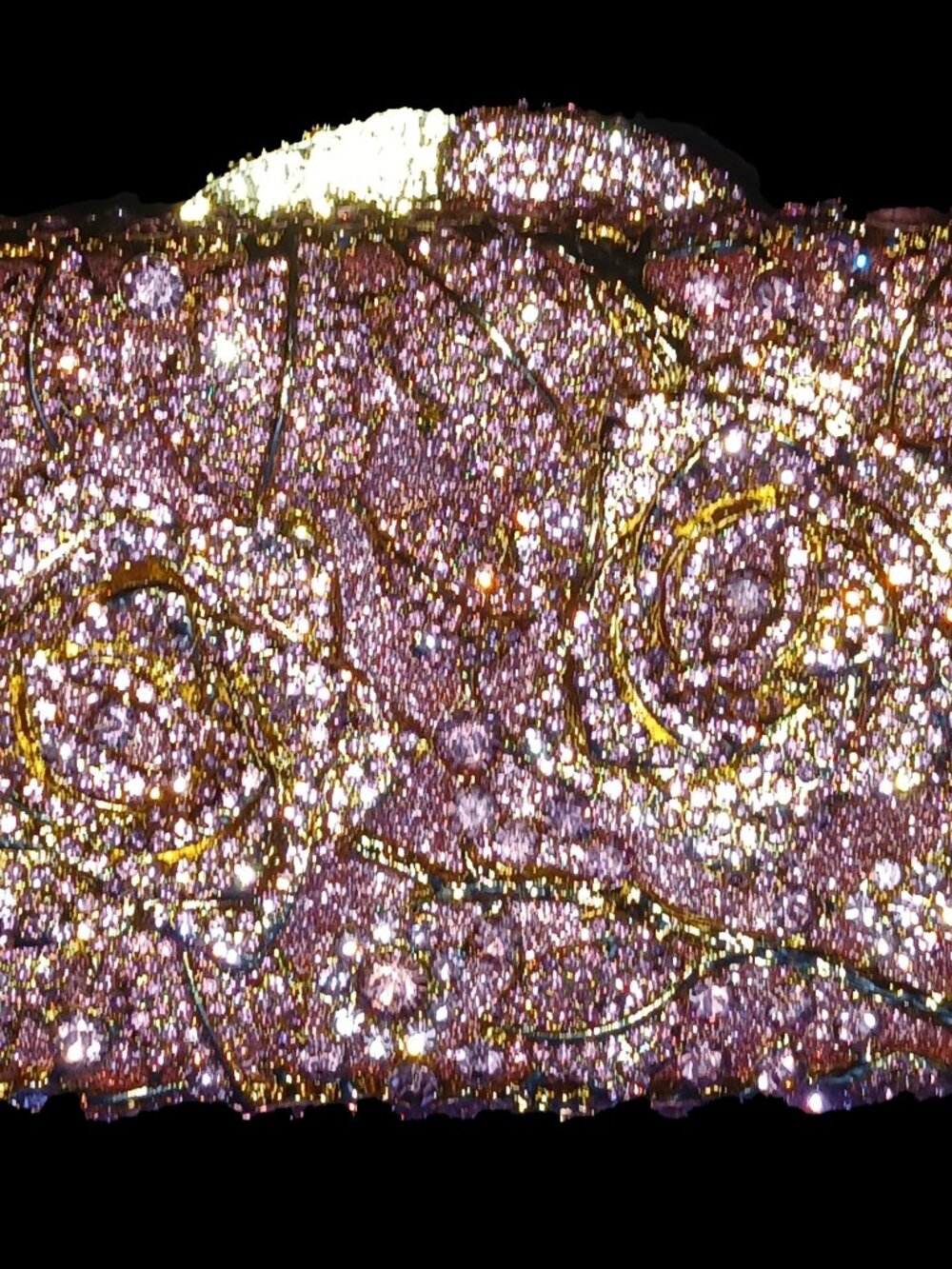 Enchanted Rose-Gold Moonlight Clutch